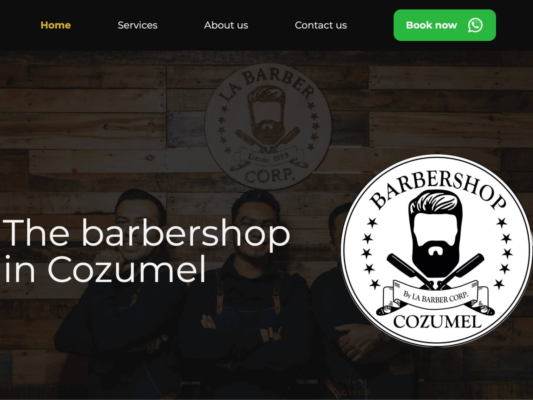 La Barber Corp homepage